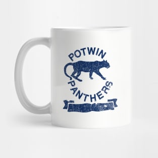 Potwin Panthers Navy Logo Mug